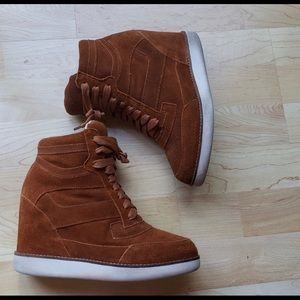 Jeffrey Campbell suede sneaker wedge